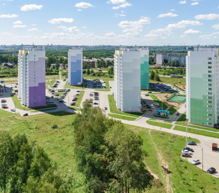 Начало строительства микрорайона Озерки