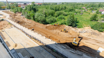 Строительство дороги в микрорайоне "Озерки"