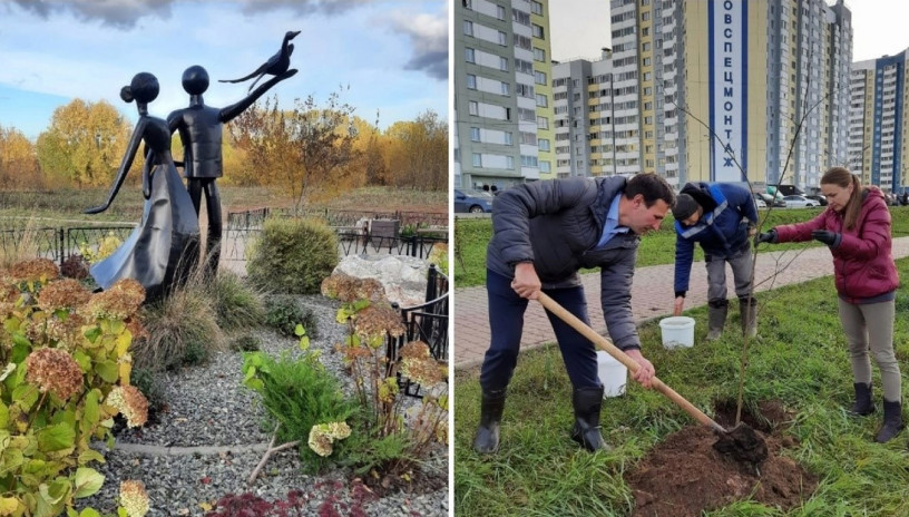Кировспецмонтаж принял участие в благоустройстве "Аллеи землеустроителей" в Озерках и Чистых прудах
