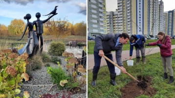 Кировспецмонтаж принял участие в благоустройстве "Аллеи землеустроителей" в Озерках и Чистых прудах