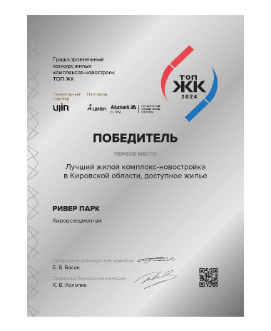 Чистые пруды и Ривер парк возглавили ТОП ЖК 2024 в регионе