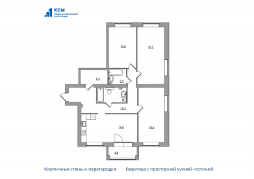 4-комнатная, 109.8 м²