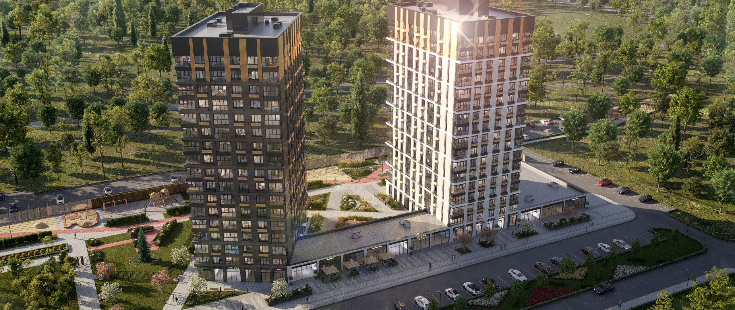 Вид со стороны проезда