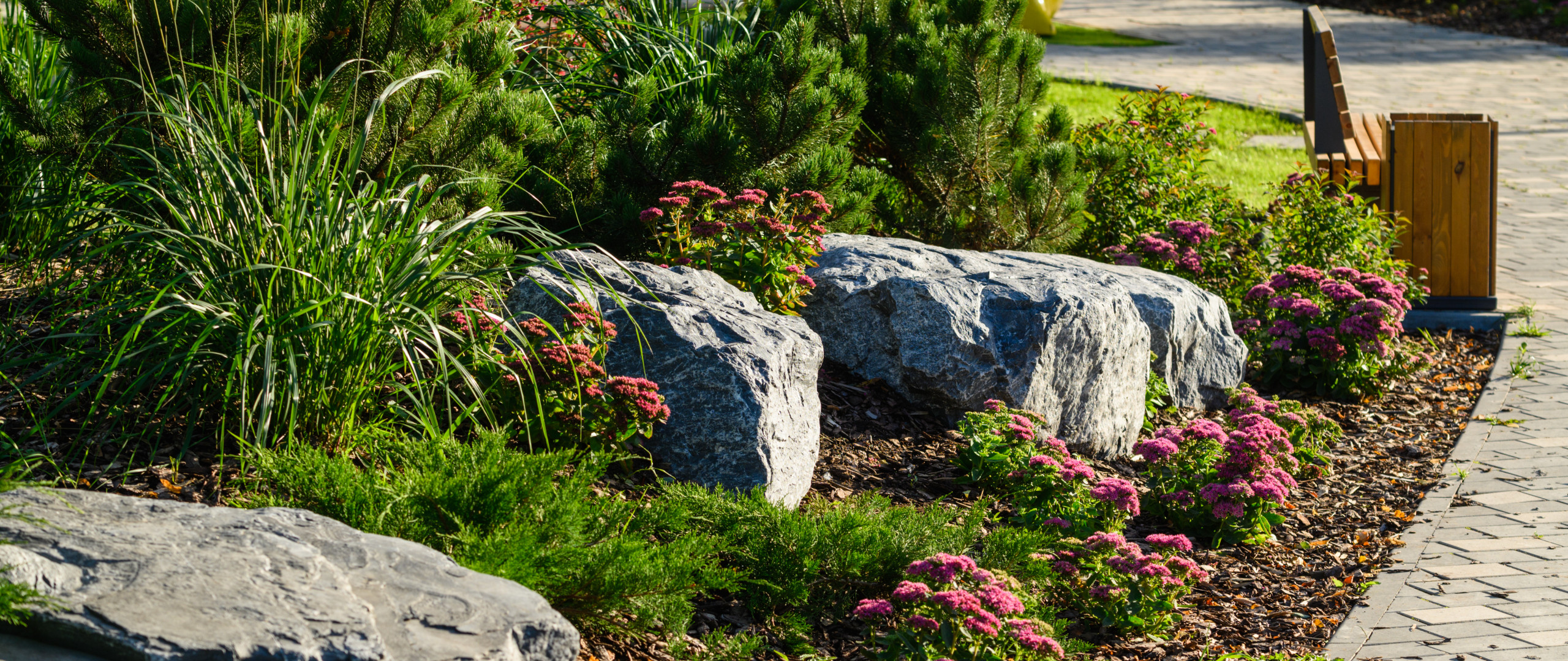 сквер клумба